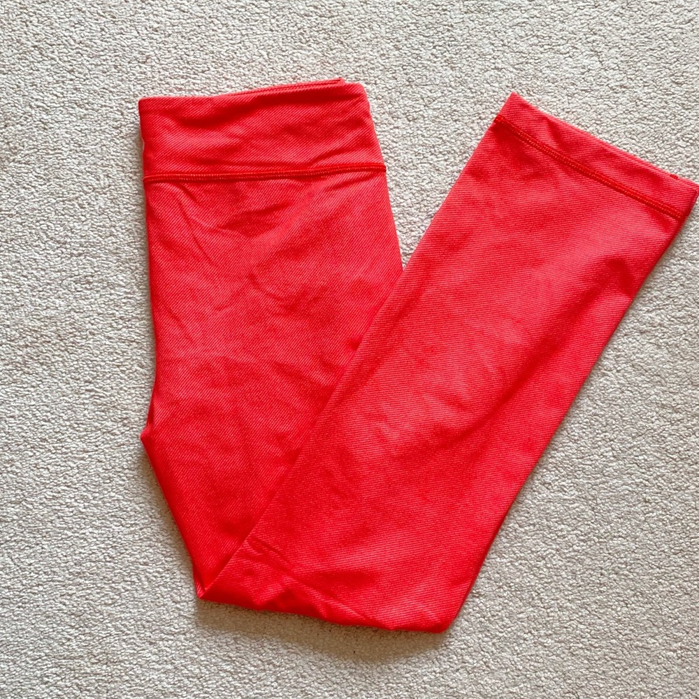 Lululemon PYB Pant - Red - Coral Size 6 Straight Leg Ankle Length Legging - Picture 6 of 15